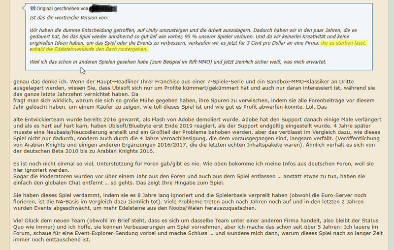 Aus dem englisch-sprachigen Forum (Google Übersetzung)